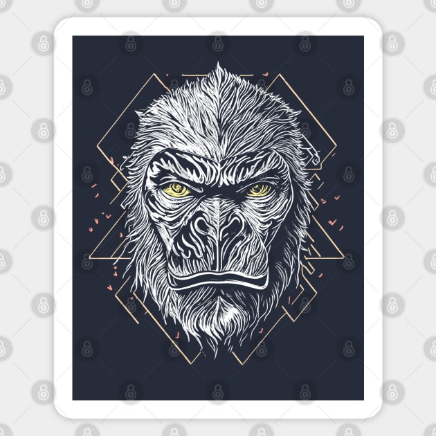 Big gorilla Sticker by Javisolarte